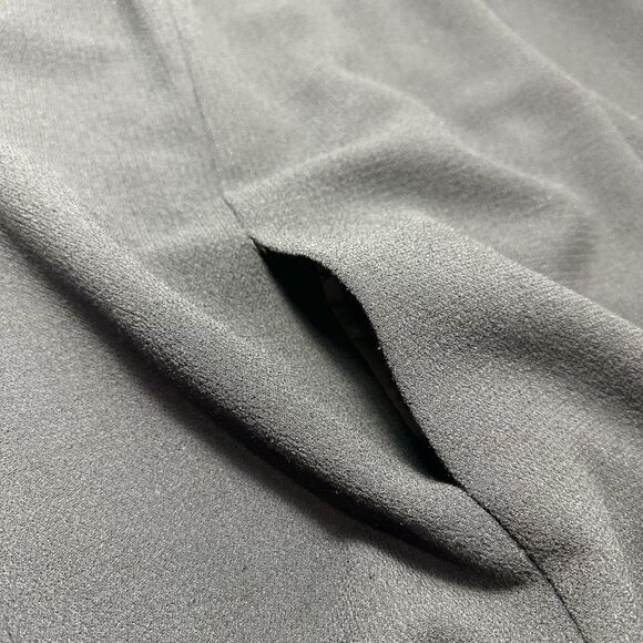 NWT Lafayette 148 Virgin Wool Black Mini Shift Dress, Size 2 - Picture 9 of 11